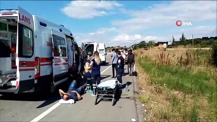 Tekirdağ’da zincirleme kaza: 4 yaralı