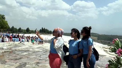 Şehit ve gazi çocukları Pamukkale'yi gezdi