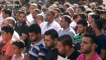 Funeral takes place of Palestinian militant killed 'by mistake' by Israeli fire in northern Gaza Strip