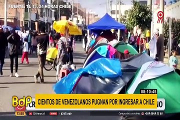 Chile: se incrementa crisis de venezolanos en la frontera con Perú