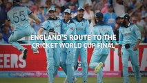 England's route to the Cricket World Cup final