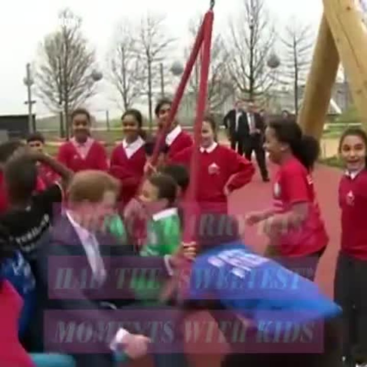 All of Prince Harry's Sweetest Moments With Kids