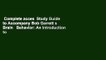Complete acces  Study Guide to Accompany Bob Garrett s Brain   Behavior: An Introduction to
