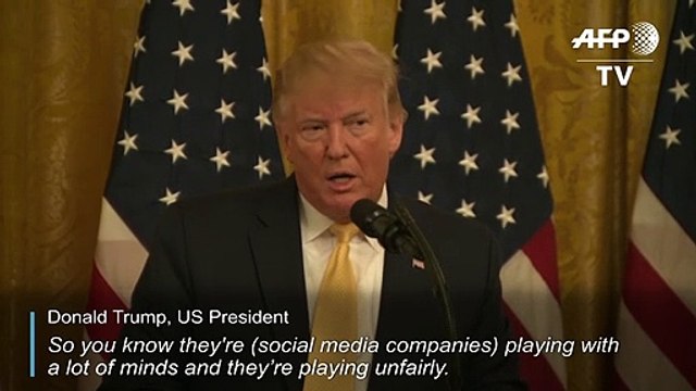 Trump escalates war on social media at White House 'summit'