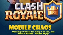 Clash Royal ☼ 8 Chest Openings and Battles ☼  Game Play ☼ Battle TIME!