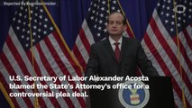 Alexander Acosta Tries To Take Away Blame For Jeffrey Epstein's 2008 Plea Deal