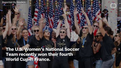 Fans Demand US Women's Soccer Receive Equal Pay During Victory Parade