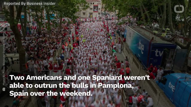 One Spaniard, Two Americans Gored By Running Bulls Of Pamplona