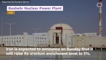 Iran To Exceed Limits Of Uranium Enrichment Under 2015 Nuclear Deal