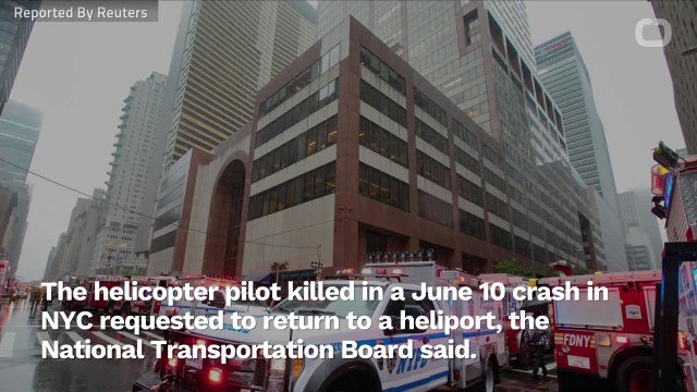 Helicopter Pilot Killed In June 10 Crash Flew Eratically: NTSB