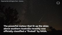 NASA Confirms A Car-Sized Fireball Lit Up Australia