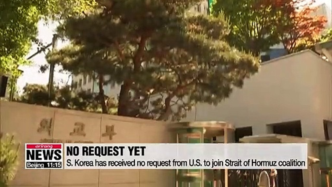 No request via diplomatic channel from U.S. on forming coalition at Hormuz