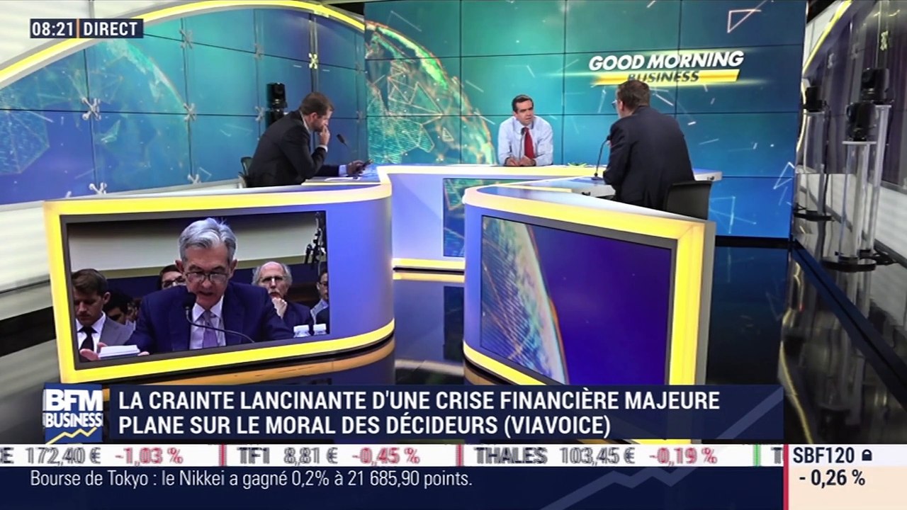 La crainte lancinante d'une crise financière majeure plane sur le moral des décideurs (ViaVoice) - 12/07
