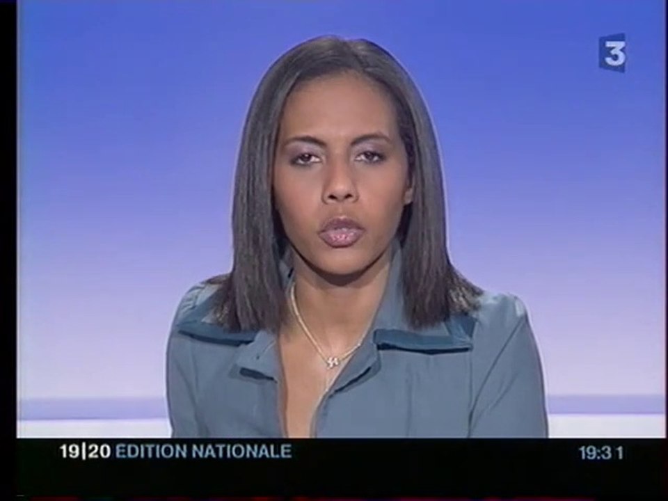France 3 - 28 Novembre 2005 - Teasers, pubs, début JT 19-20 (Audrey Pulvar)