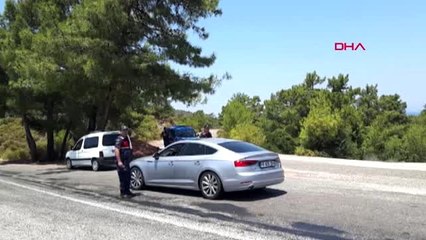 MUĞLA Datça'da jandarmadan 7-24 yol denetimi