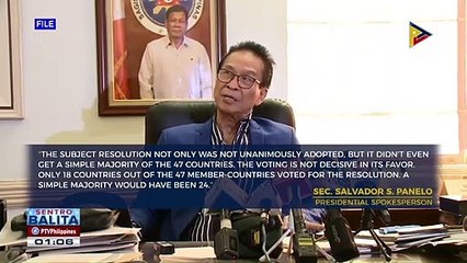 Desisyon ng UNHRC na imbestigahan ang drug war ng PHL, kinondena