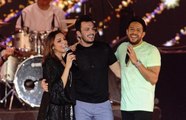 أنغام وزوجها أحمد إبراهيم ومحمد حماقي يشعلون المسرح في جدة