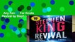 Any Format For Kindle  Revival by Stephen King