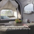 Inside a Self-Inflating Caravan