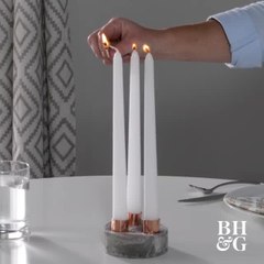 DIY This Marbled Candle Holder Out of Concrete
