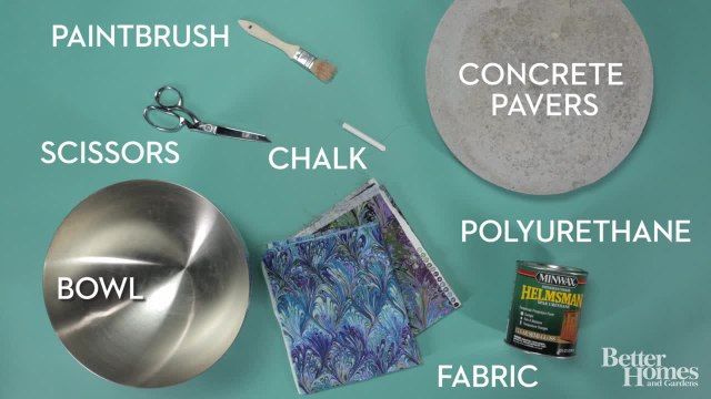 DIY Fabric-Covered Stepping Stones