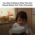 This Little Girl Would Rather Have Veggies Than Chocolate