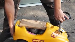Putting A 70cc Two Stroke Chainsaw Engine In A Toy Car