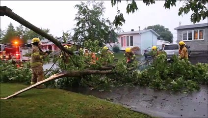 Orage et vent violents sur le Roussillon