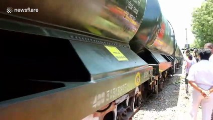 Indian authorities deploy water train to mitigate Chennai's ongoing drought