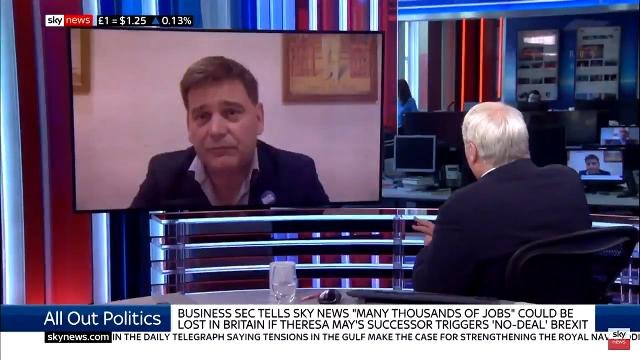 Adam Boulton challenges Andrew Bridgen for trying to use widely debunked argument to advocate for no-deal Brexit