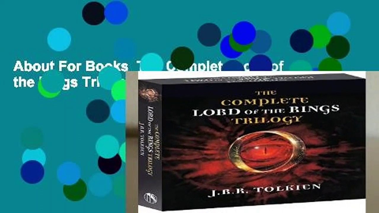 About For Books  The Complete Lord of the Rings Trilogy by J R R Tolkien