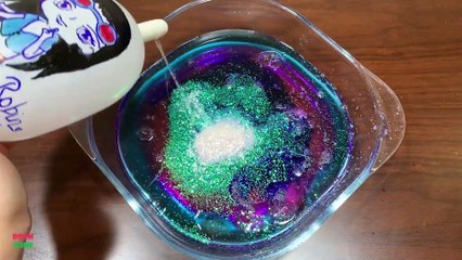 Making Violet Glitter Slime ! Satisfying with One Piece Anime ! Perfect Slime Sound !