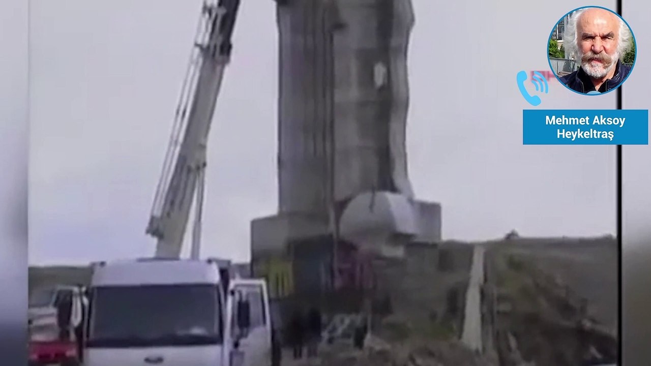 Heykeltraş Mehmet Aksoy: ‘Ucube’ benzetmesi Erdoğan’ın alnına yapışmıştır, heykeli söküldüğü yere dikeceğim