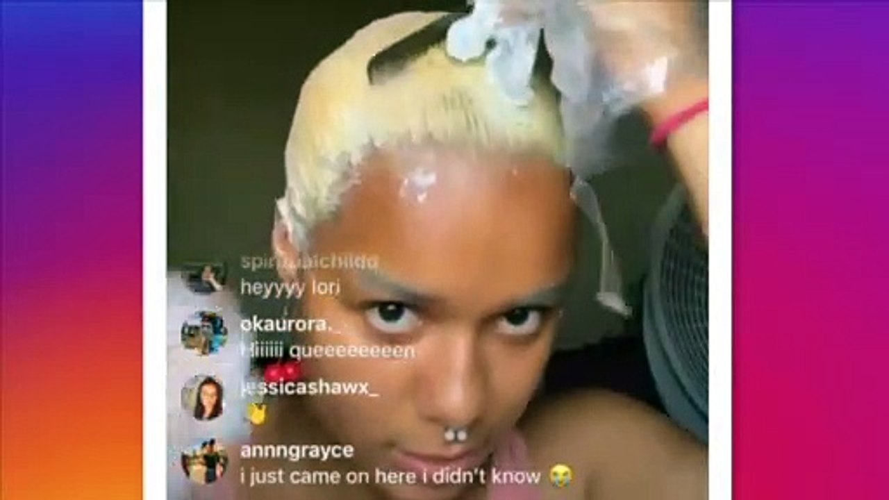 Una influencer se queda calva en un directo de Instagram al intentar teñirse en casa