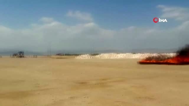 Adıyaman'da uçak kazası tatbikatı gerçeğini aratmadı