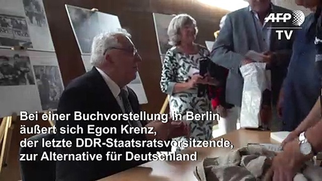 Egon Krenz: 'Es gibt nicht einen Grund, AfD zu wählen'