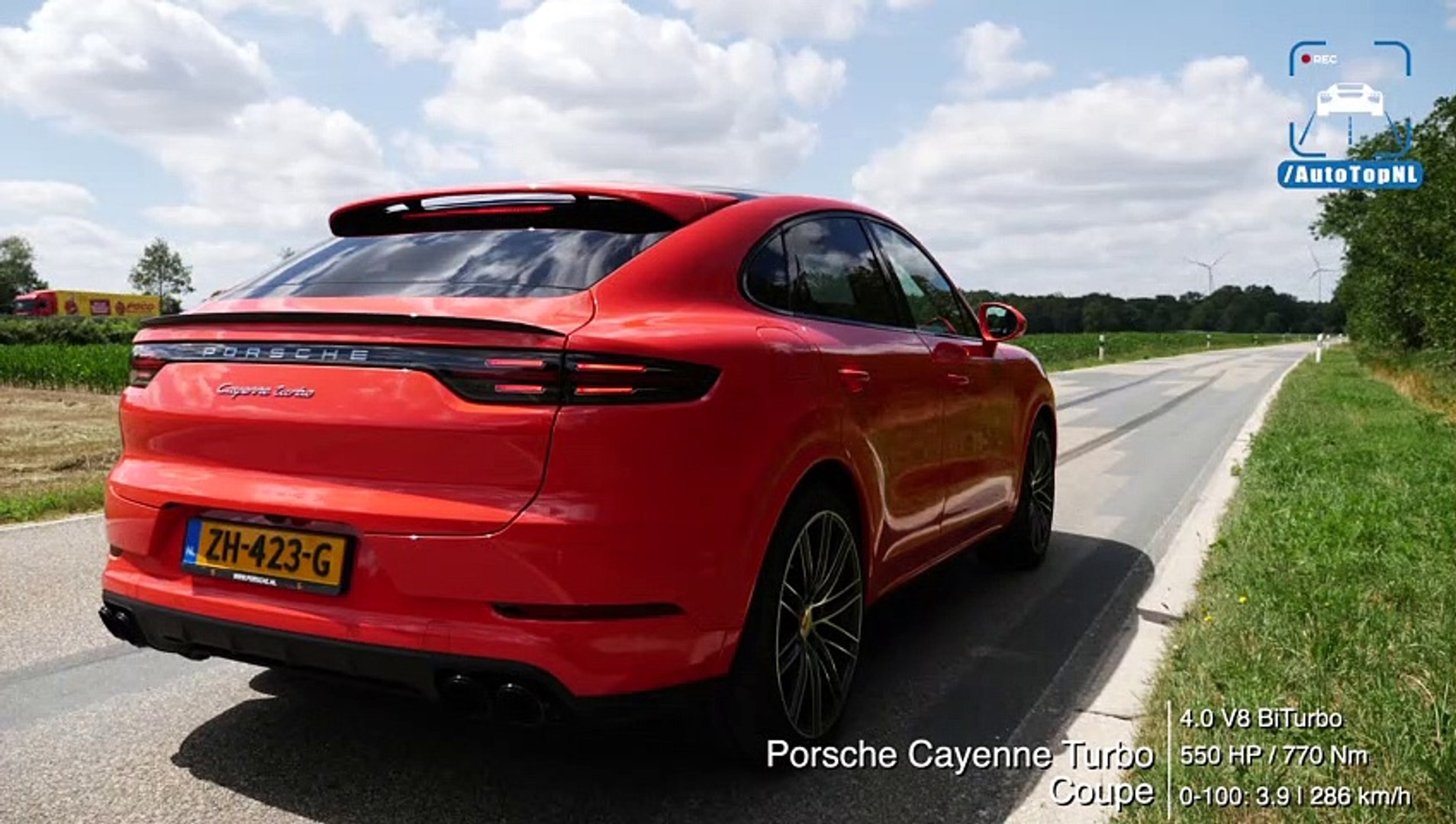 NEW! Porsche CAYENNE Coupe TURBO 0-297km/h ACCELERATION & TOP SPEED by AutoTopNL
