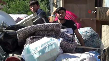 Eşyaların üzerinde tehlikeli yolculuk kamerada