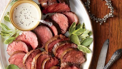 Spice-Rubbed Tenderloin with Mustard-Cream Sauce