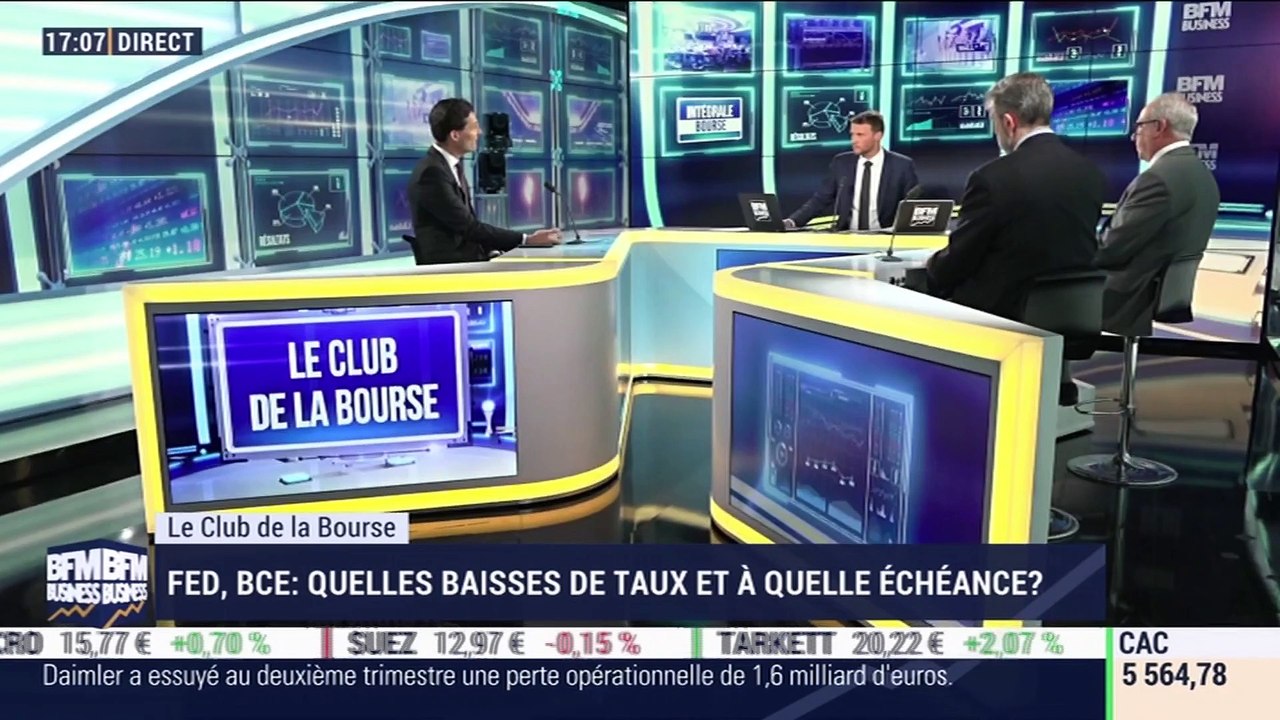 Le Club de la Bourse: Philippe Forni, Vincent Lequertier, Alain du Brusle et Sabrina Quagliozzi,  - 12/07