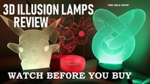 3d ILLUSION LAMP WORTH IT?  UNBOXING REVIEW WITH MARVEL  IRONMAN , POKEMON PIKACHU & OPTICAL DESIGN