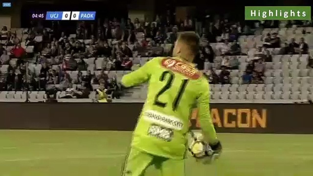 0-1 Dimitrios Limnios Goal - Universitatea Cluj 0-1 PAOK - Full Replay 12.07.2019