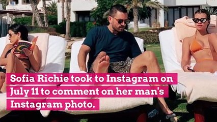 Sofia Richie Swoons Over Photo of Suavely-Dressed Scott Disick and Their Pup Hershela: ‘Obsessed’