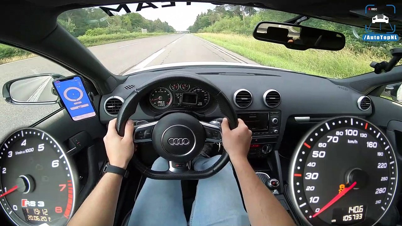 AUDI RS3 8P 455HP 280km/h AUTOBAHN POV by AutoTopNL