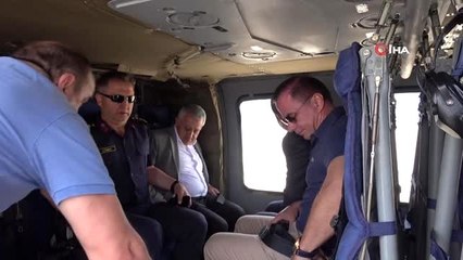 Afyonkarahisar'da helikopter destekli trafik denetimi