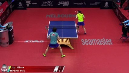 Miu Hirano vs Mima Ito | 2019 ITTF Australian Open Highlights (R16)