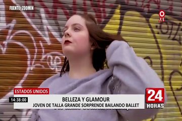 Belleza y glamour: joven de talla grande sorprende bailando profesionalmente ballet