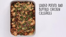 How to Make Loaded Potato and Buffalo Chicken Casserole