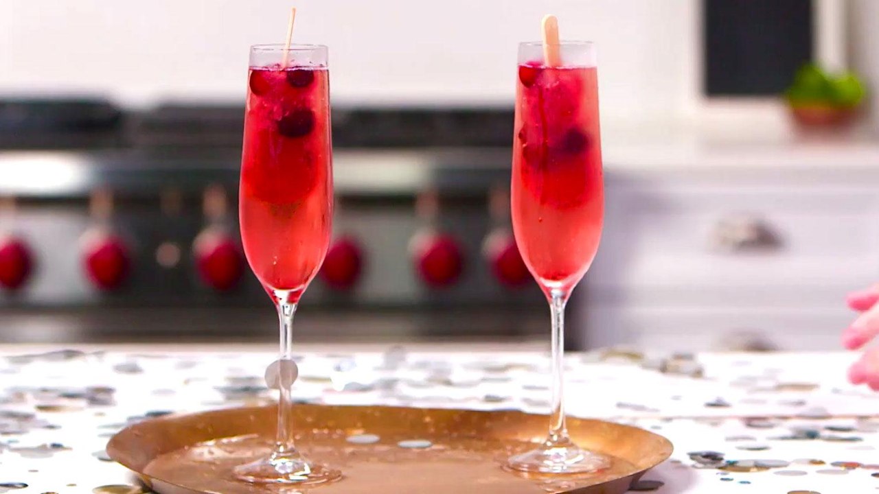 Cranberry Champagne Pops
