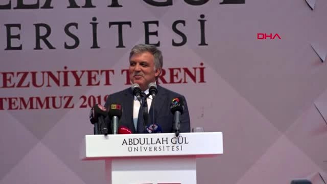 KAYSERİ 11. Cumhurbaşkanı Gül, yeni parti ve S-400 sorularını yanıtsız bıraktı